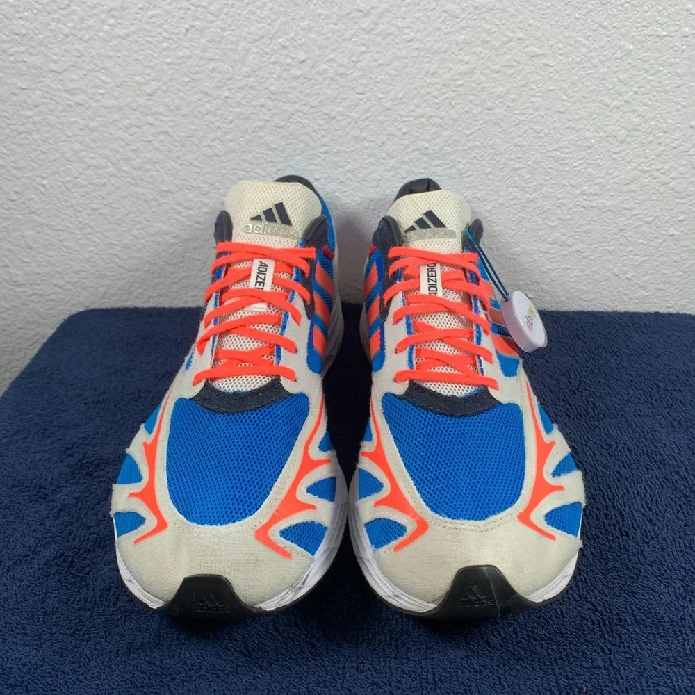 Adidas Adizero Pro DNA Mens Size 12 Blue Solar Red Running Shoes GW2751